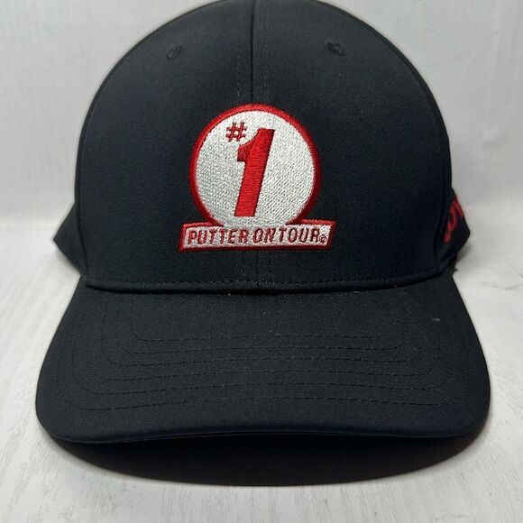 Callaway Odyssey #1 Putter On Tour Black Adjustable Golf Hat Cap one size - Picture 1 of 9